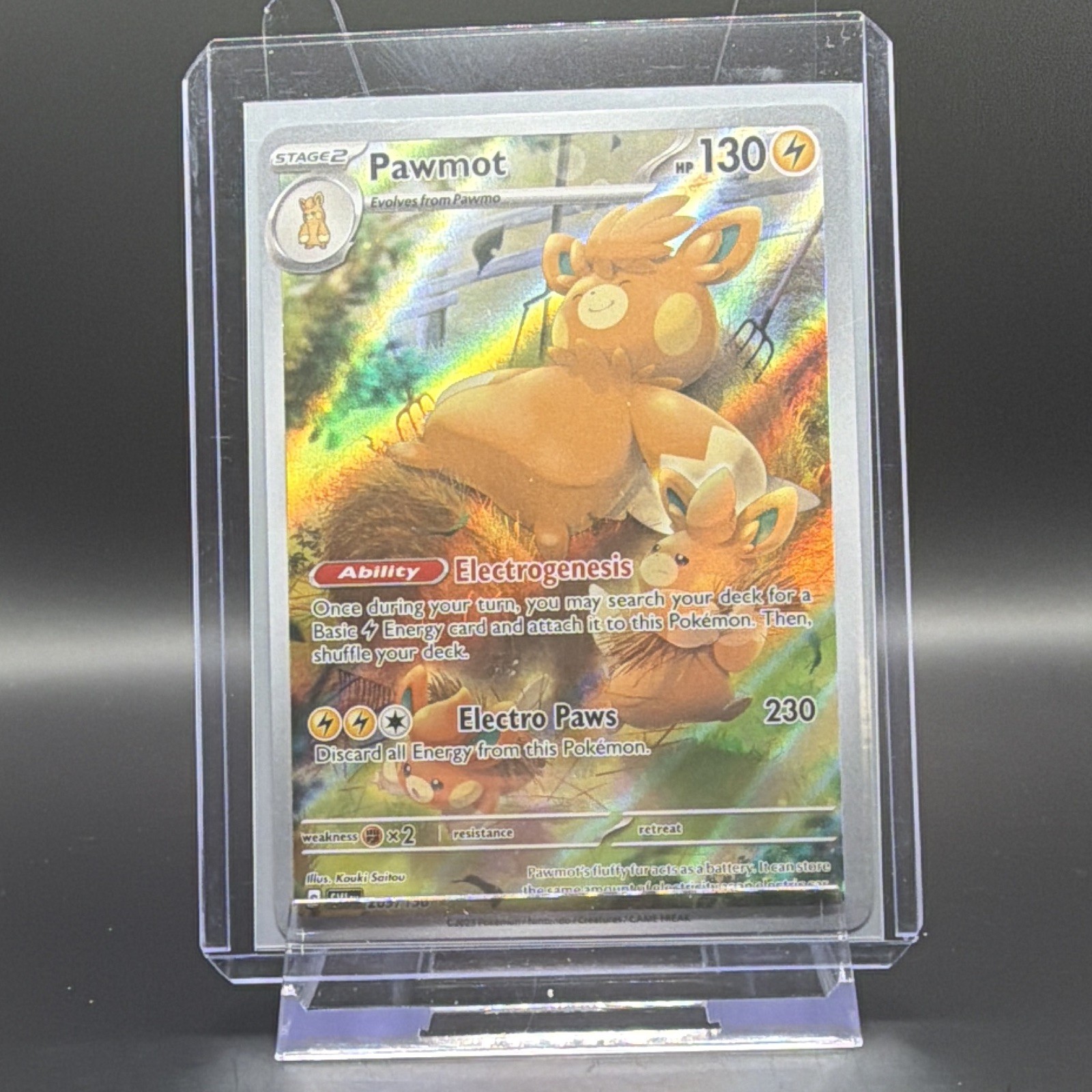 The Pokémon Company Pawmot 209/198 Full Art Illus Rare Holo SV01 EN