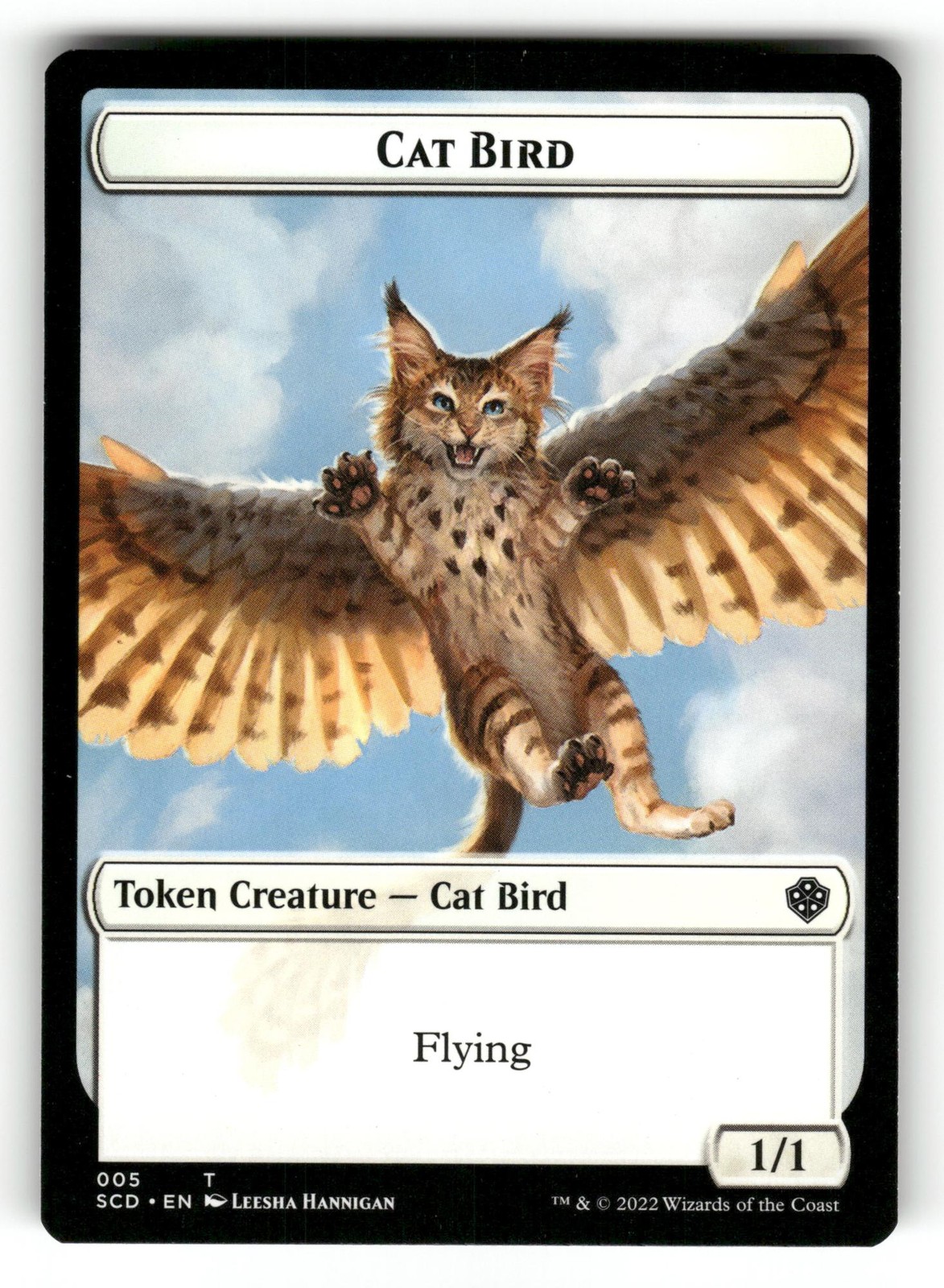 Cat Bird // Spirit Token NM Starter Commander Decks 5 // 9 MTG Regular