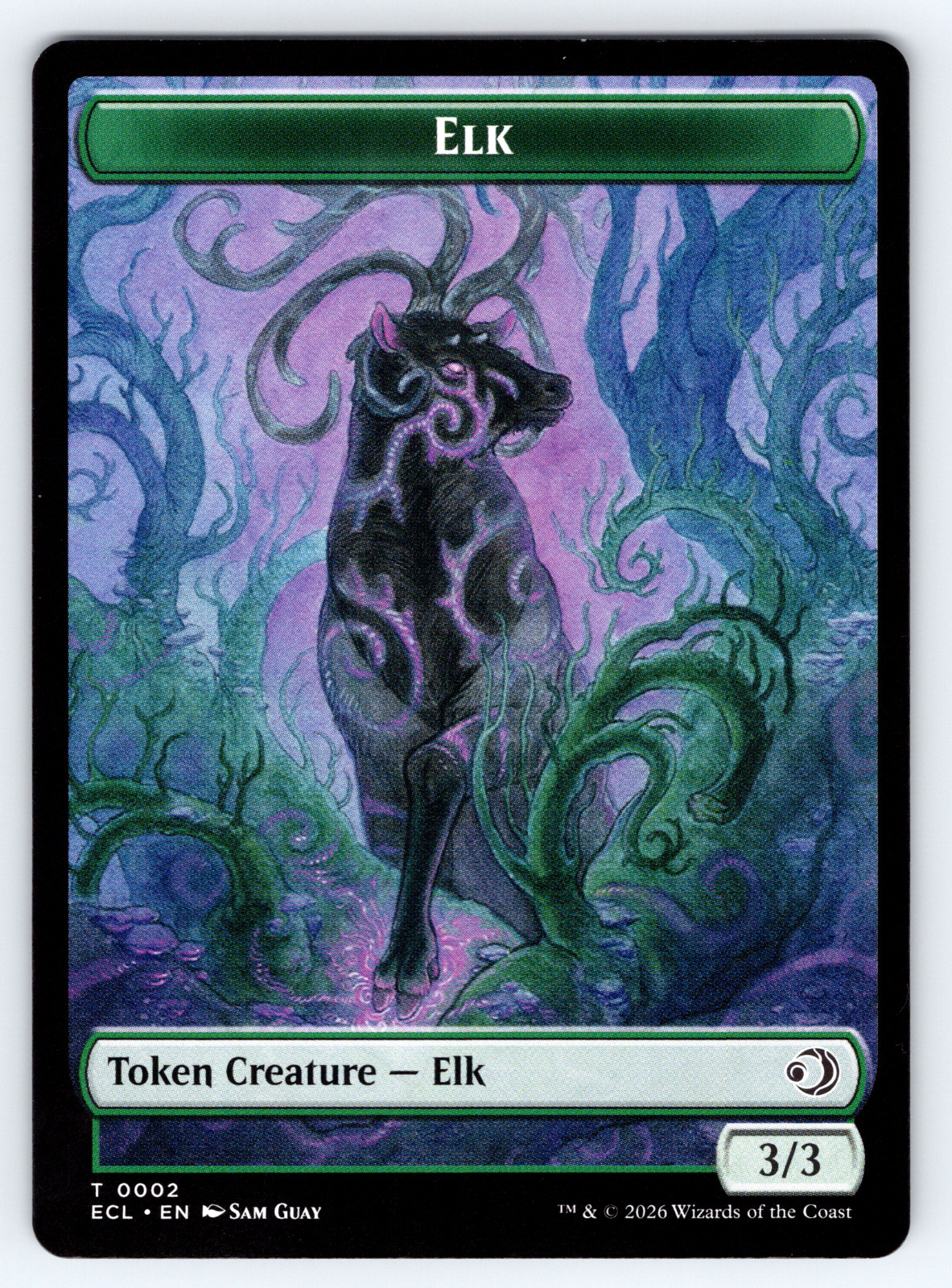 Oko, Shadowmoor Scion | Elk – NONFOIL Double Sided Token – Lorwyn Eclipsed MTG