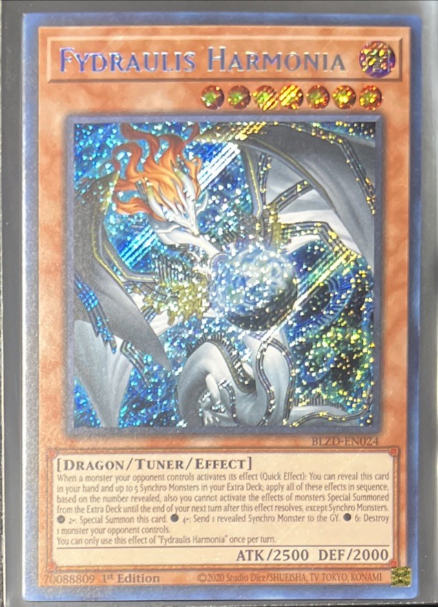 Fydraulis Harmonia BLZD-EN024 Blazing Dominion 1st Edition Secret Rare
