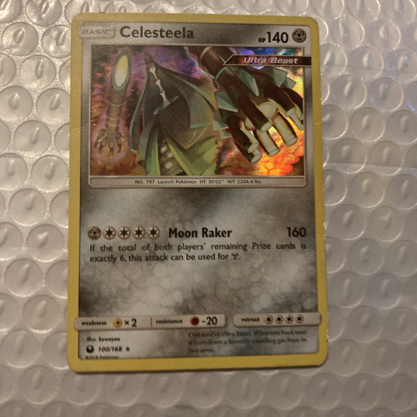 Celesteela 100/168 Holo SM Celestial Storm Pokemon