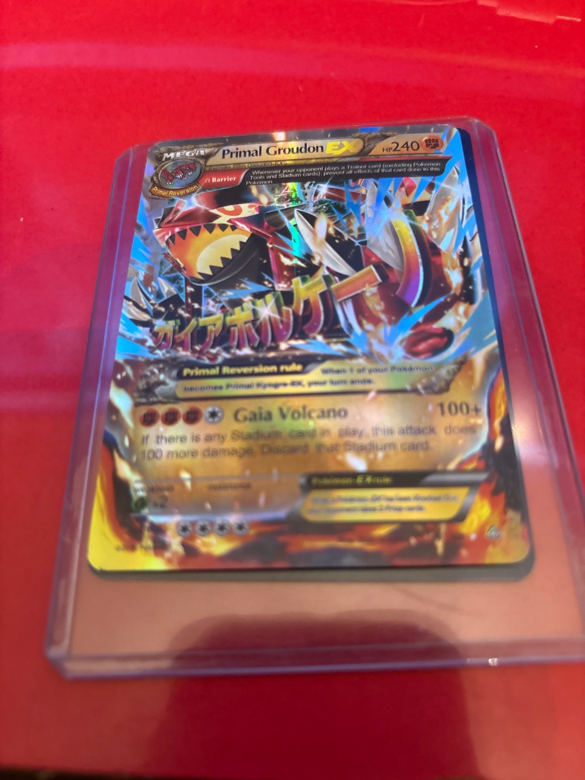 Pokémon TCG Primal Groudon-EX Primal Clash 86/160 Holo WORLD CHAMPIONS 2015 MINT