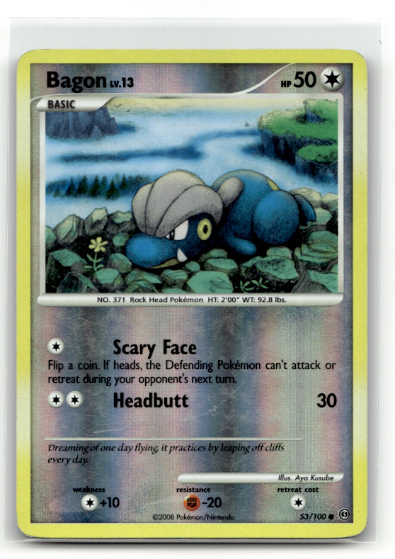 Bagon 53/100 Reverse Holo Common Stormfront LP