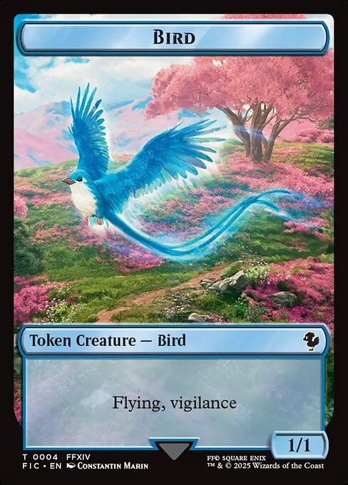 Hero – Bird 0004 0004 Double Sided Token Final Fantasy MTG NM
