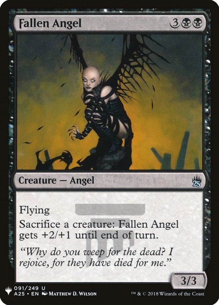 NM – Fallen Angel [LIST – 91] The List Reprints