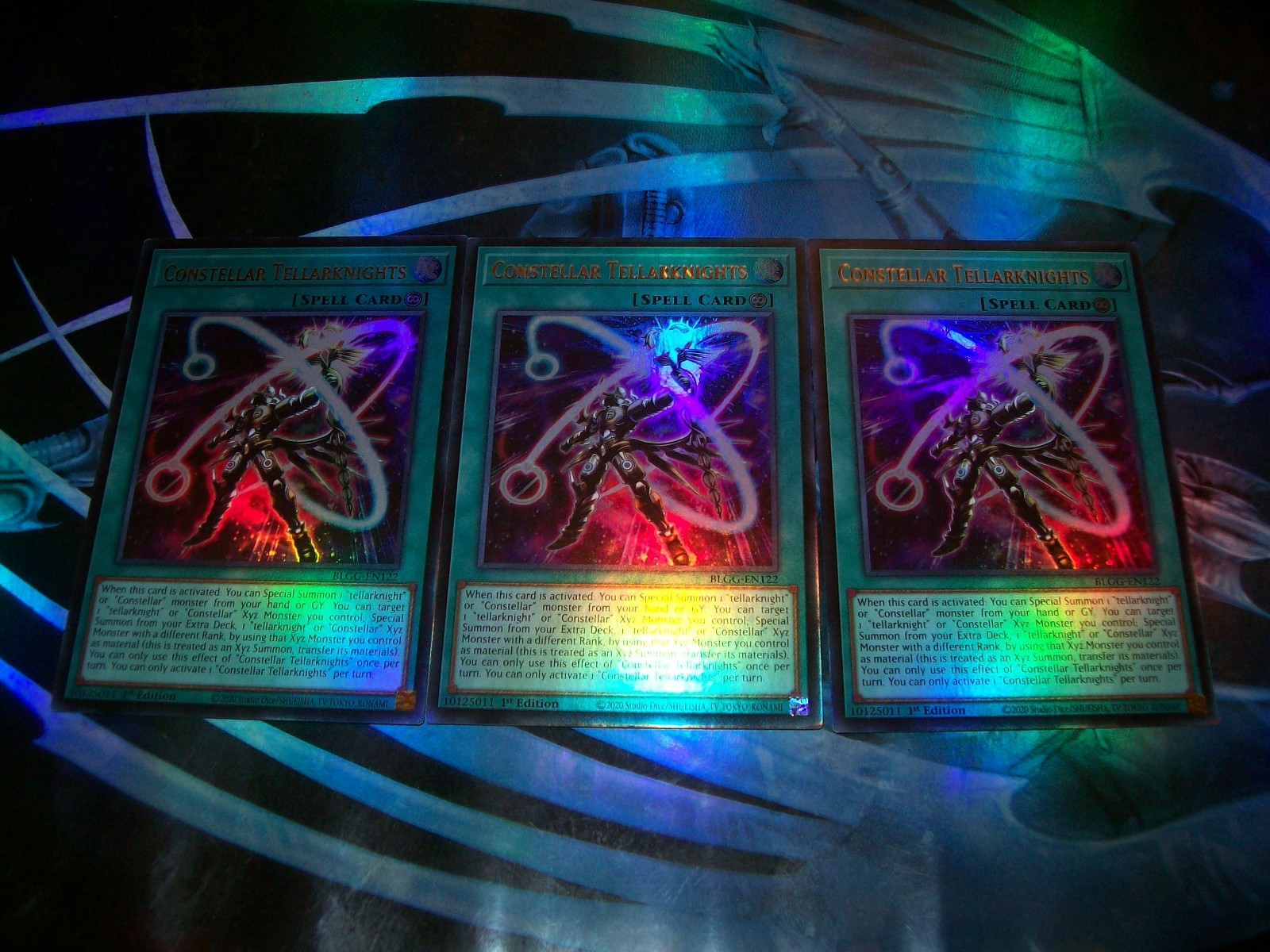 3x Constellar Tellarknights 1st Edition Ultra Rare BLGG-EN122 Yu-Gi-Oh!