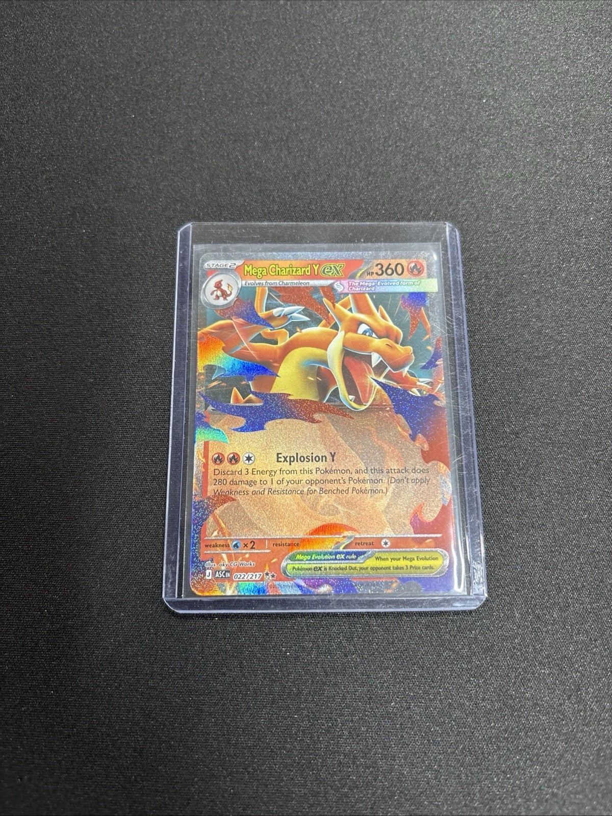 Pokémon Mega Charizard Y EX 22/217 Holo Rare Near Mint
