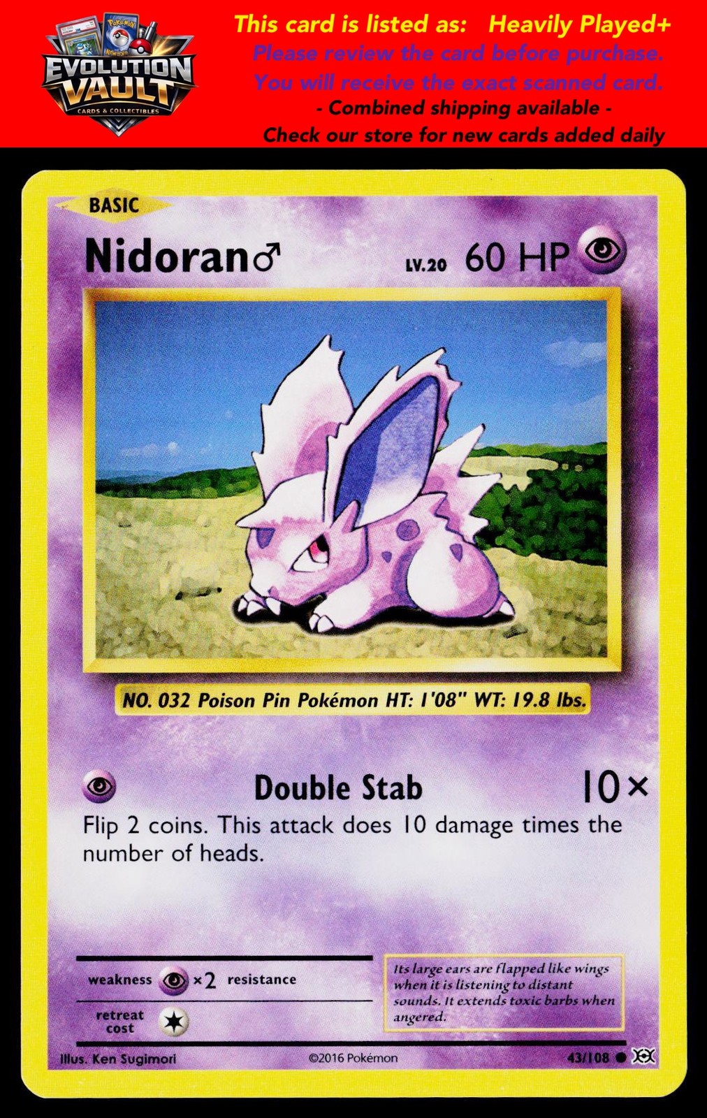 XY – Evolutions #43/108 Nidoran M