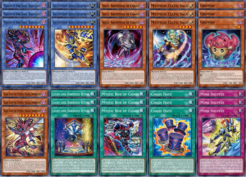 YUGIOH Chaos Origins Ritual Of Light And Darkness Deck Core 30 cards ships 7/3