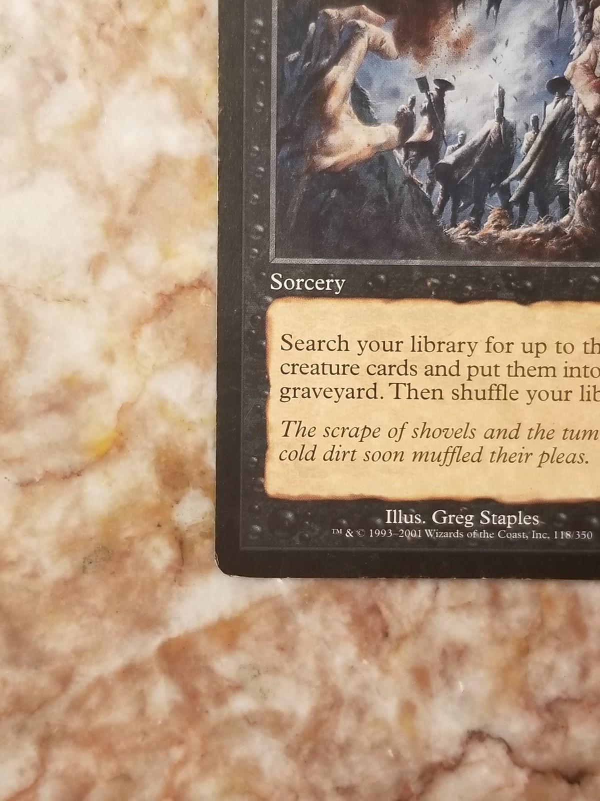 💀 1x Vintage BURIED ALIVE! 💀 / MTG Magic Odyssey Regular – LP