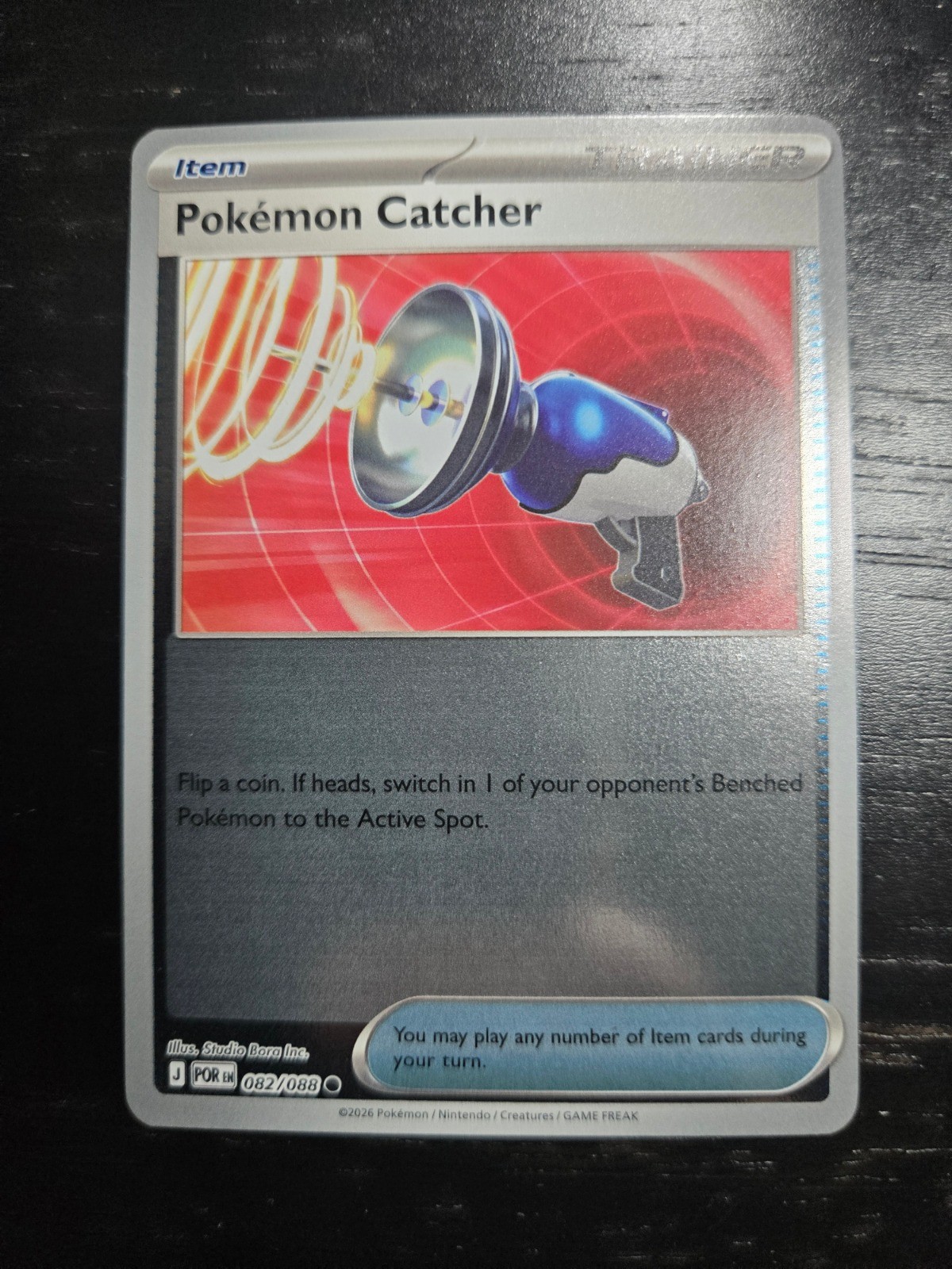 Pokemon Catcher Reverse Holo Common ME03: Perfect Order 082/088 NM