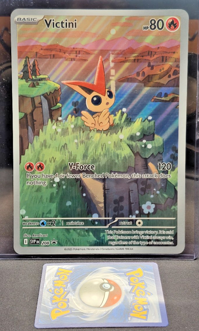 Victini SVP EN 208 NM Black Star Promo Pokemon TCG Scarlet & Violet Holo JUMBO