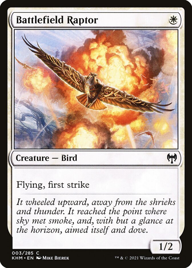 Battlefield Raptor (003) Kaldheim x4 4x KHM MTG Playset Magic