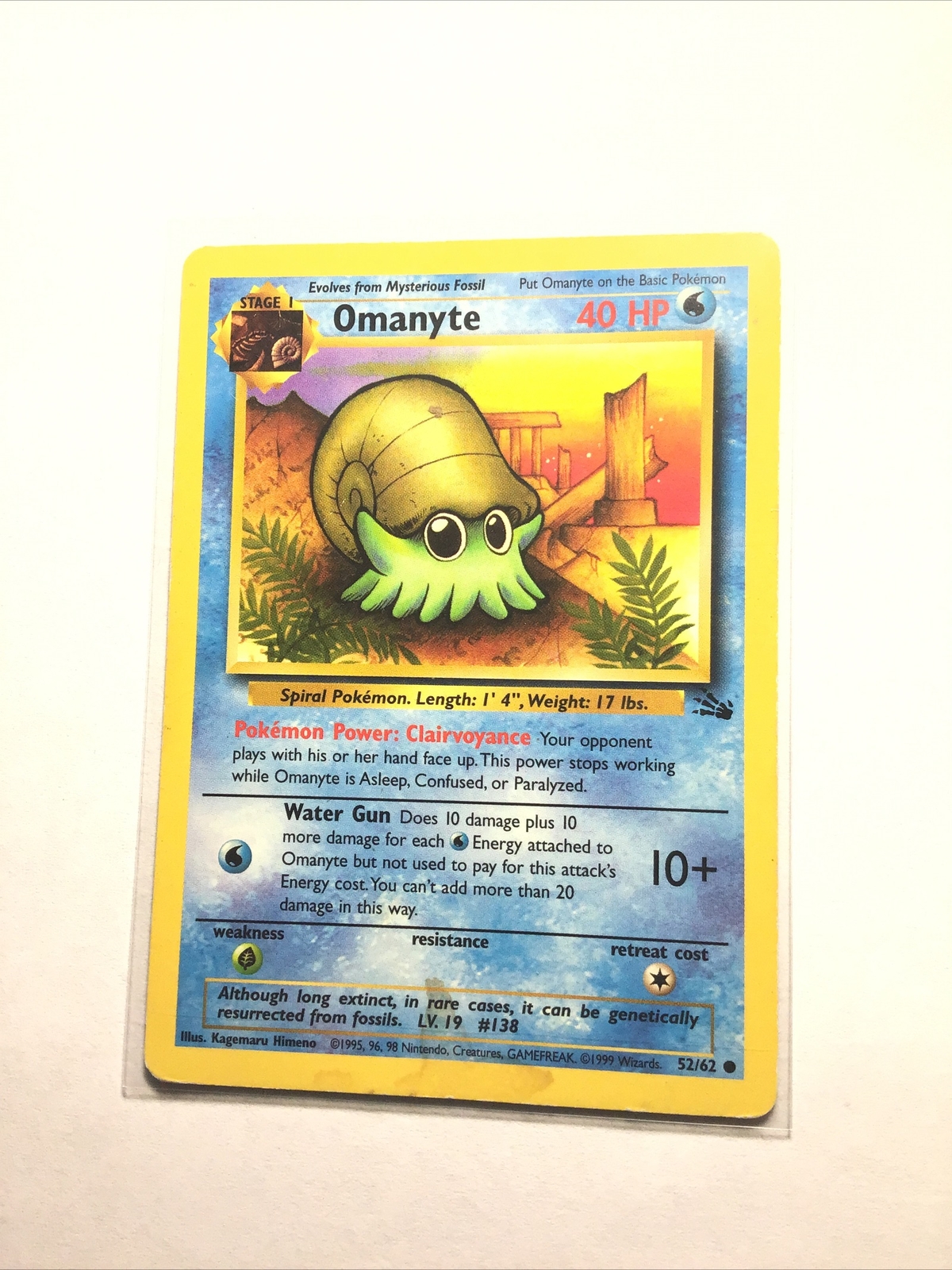 OMANYTE – 52/62 – Fossil – Pokemon Card – PL