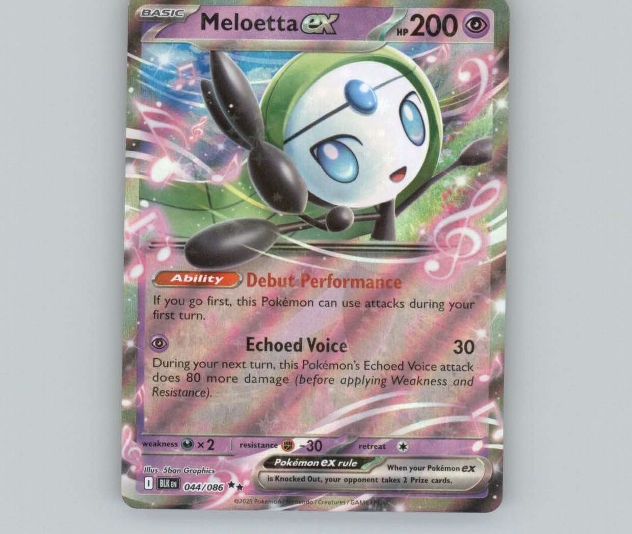 SV11B: Black Bolt #047/086 Meloetta ex
