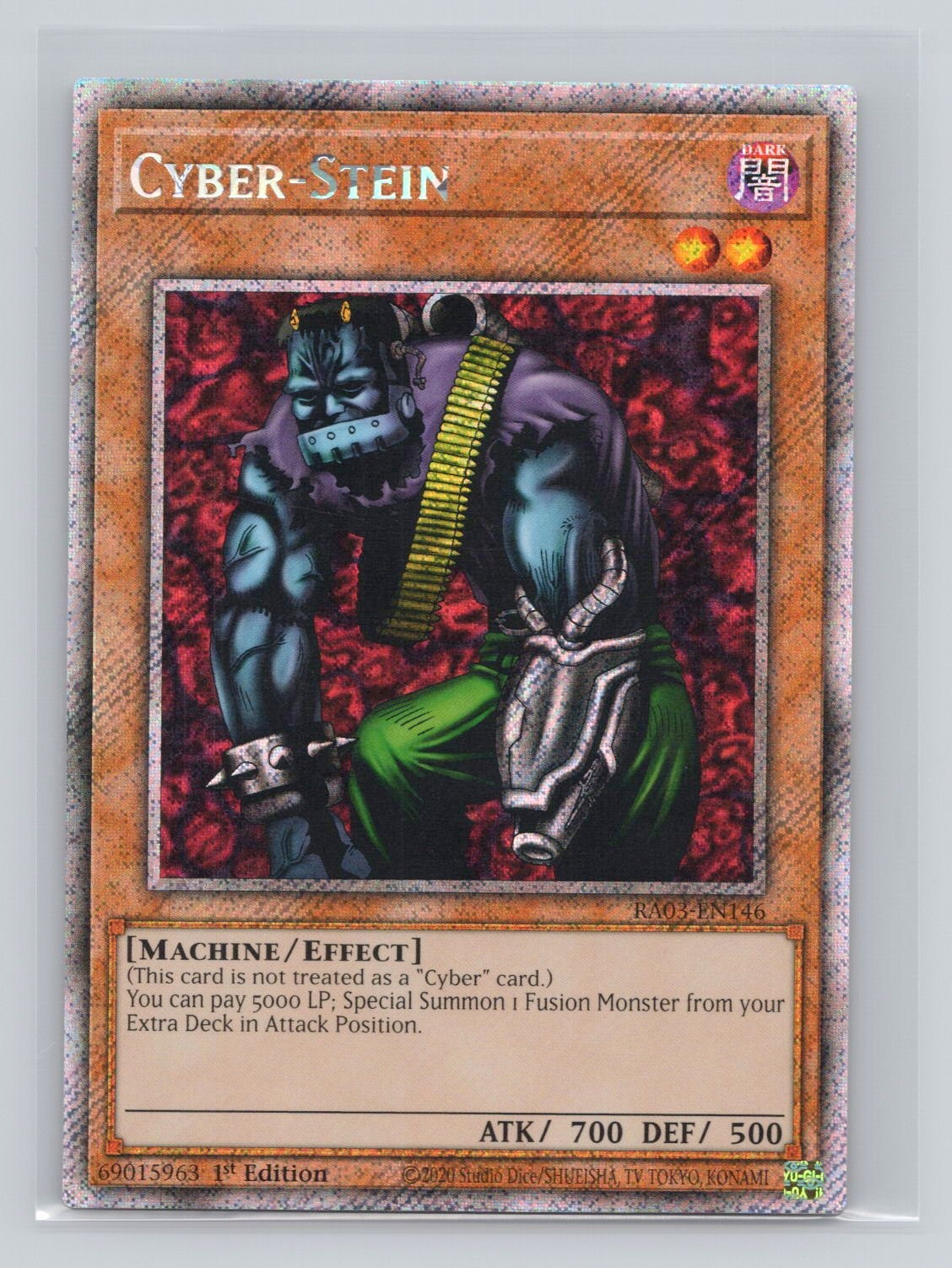Cyber-Stein Platinum Secret Rare Quarter Century Bonanza RA03-EN146 NM