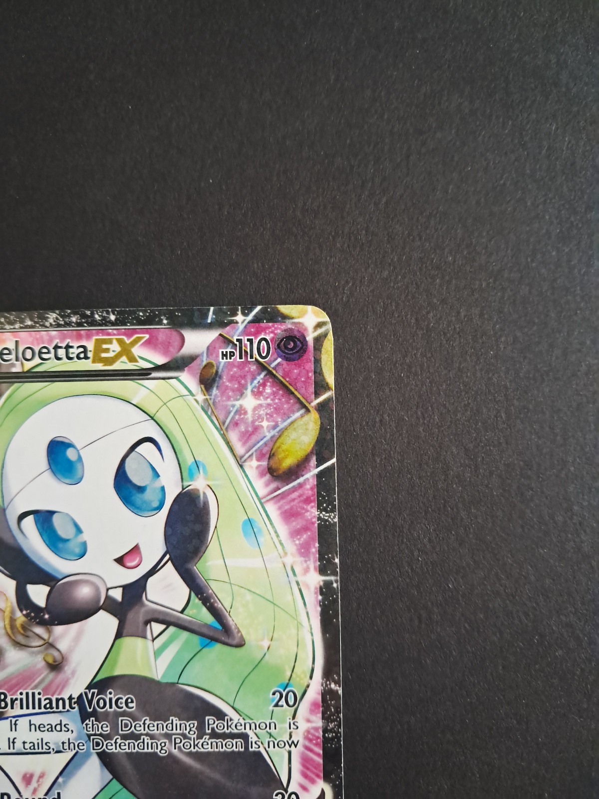 Pokémon Meloetta EX Full Art Rare Holo RC25/RC25 Legendary Treasures