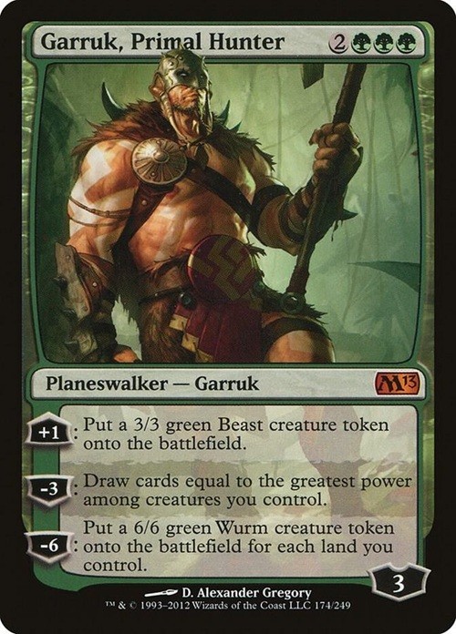 GARRUK, PRIMAL HUNTER LP *MAGIC CORE SET 2013*