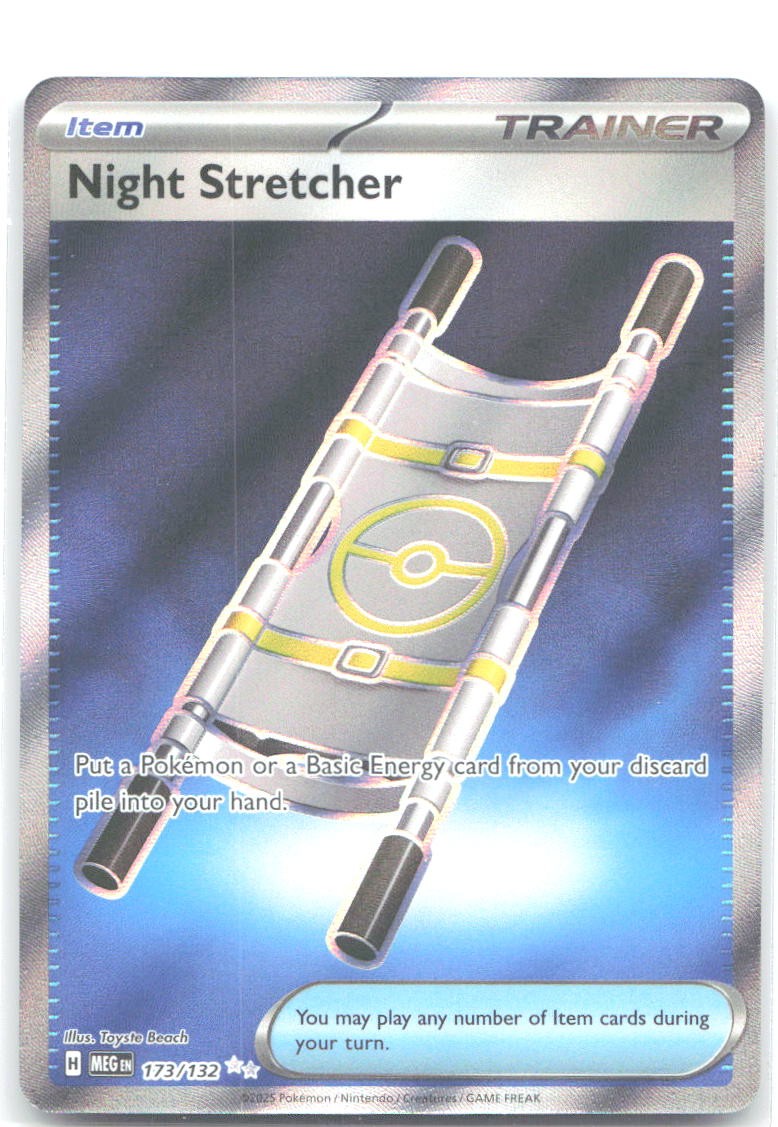 Night Stretcher Holo Ultra Rare ME01: Mega Evolution 173/132 NM Toyste Beach