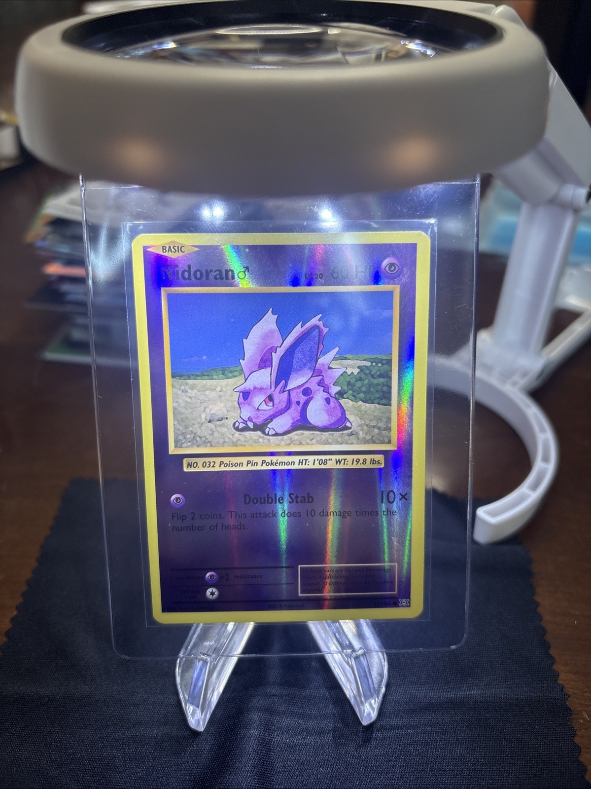 Pokemon 2016 XY Evolutions Nidoran Reverse Holo Card #43/108