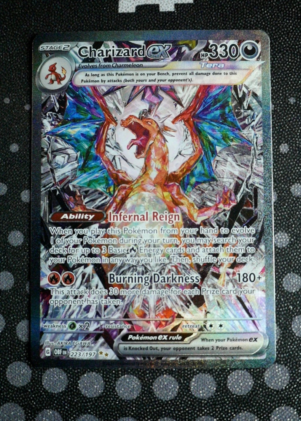 Charizard ex – 223/197 Pokemon SV03: Obsidian Flames OBF Holo