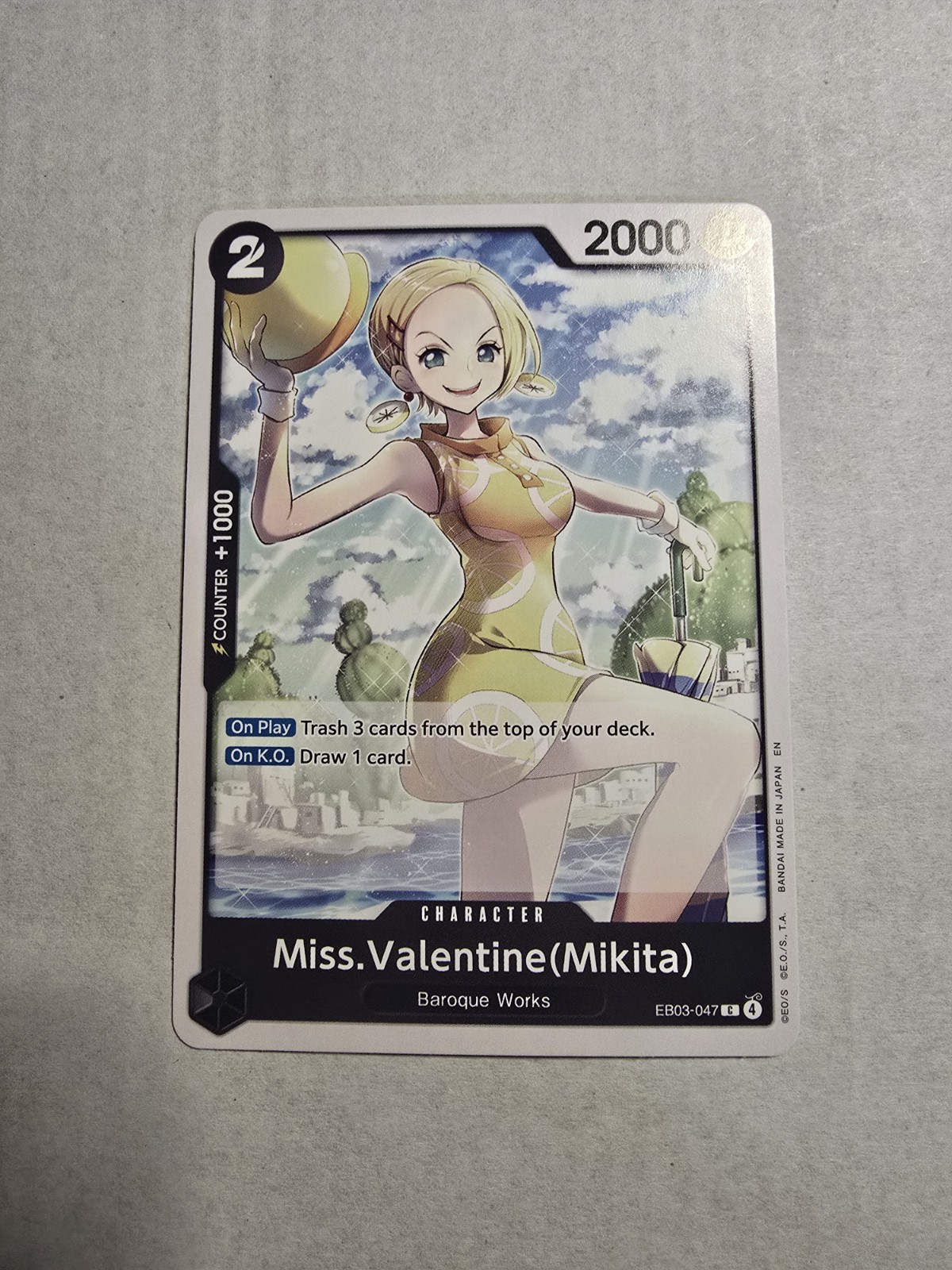 Normal Miss.Valentine(Mikita) C Extra Booster: One Piece Heroines EB03-047 NM