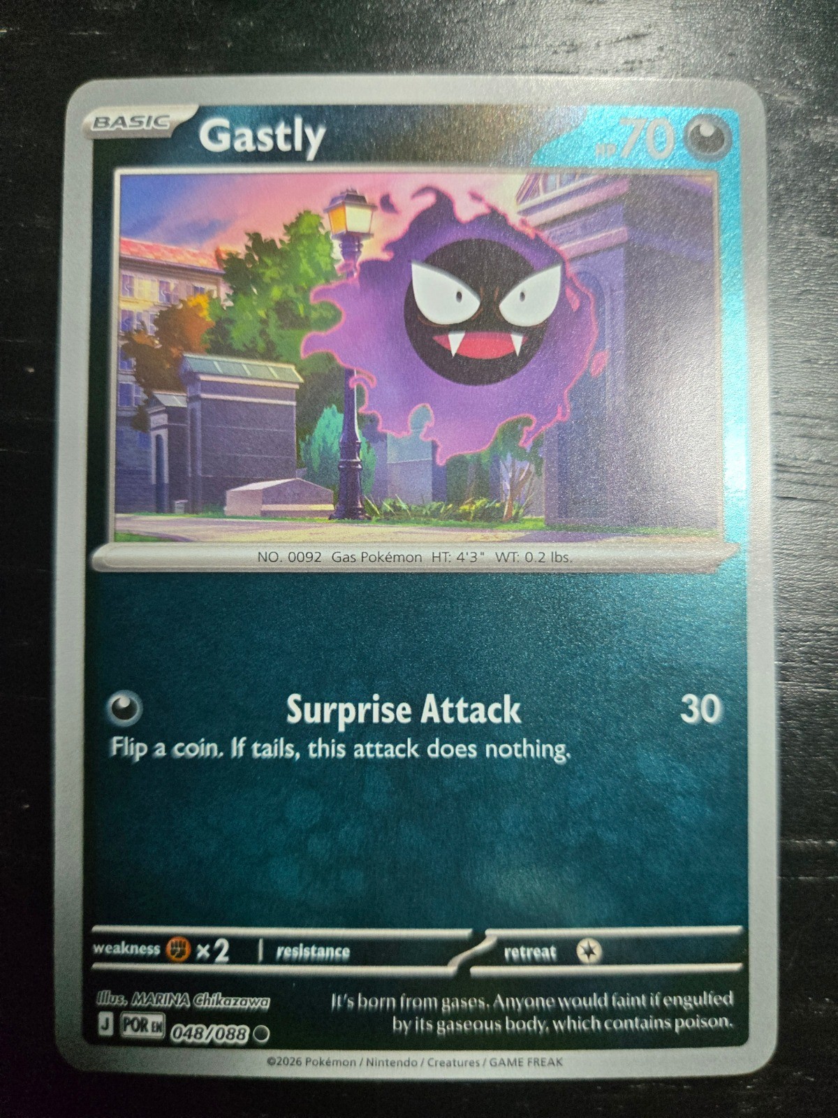 Gastly Reverse Holo Common ME03: Perfect Order 048/088 NM