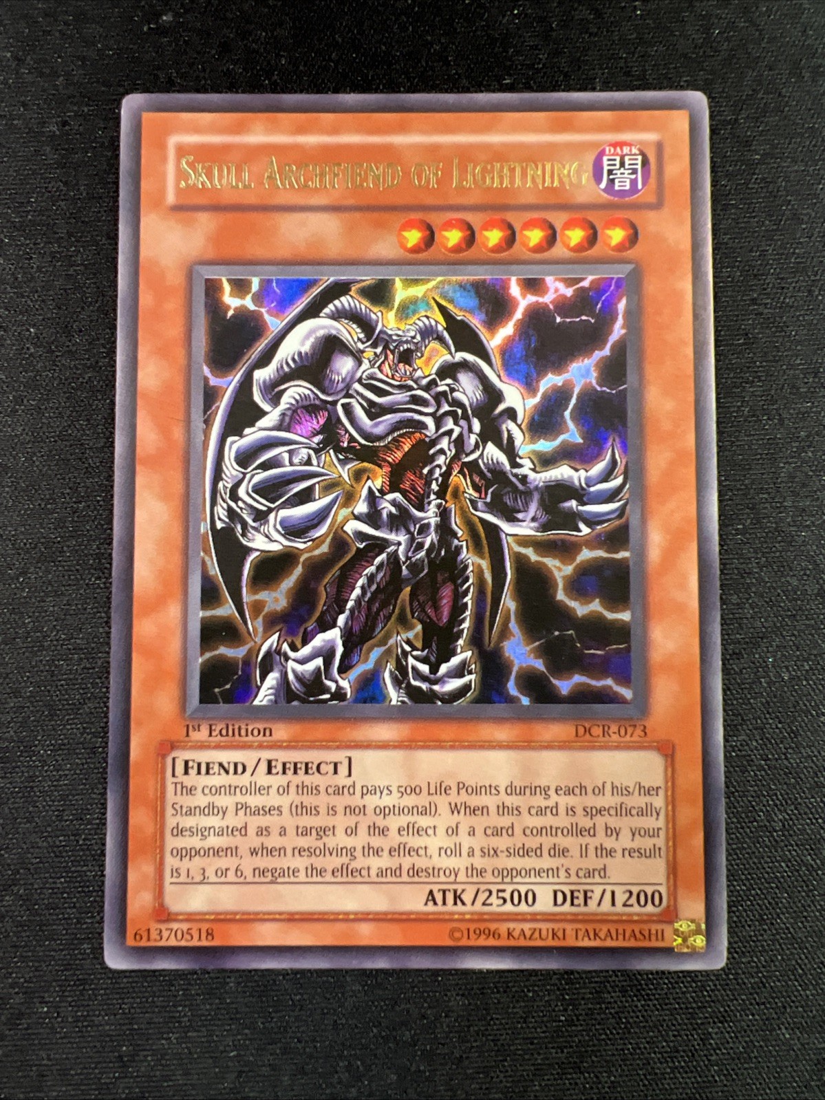 Skull Archfiend of Lightning (LP) DCR-073 Dark Crisis 1st Edition