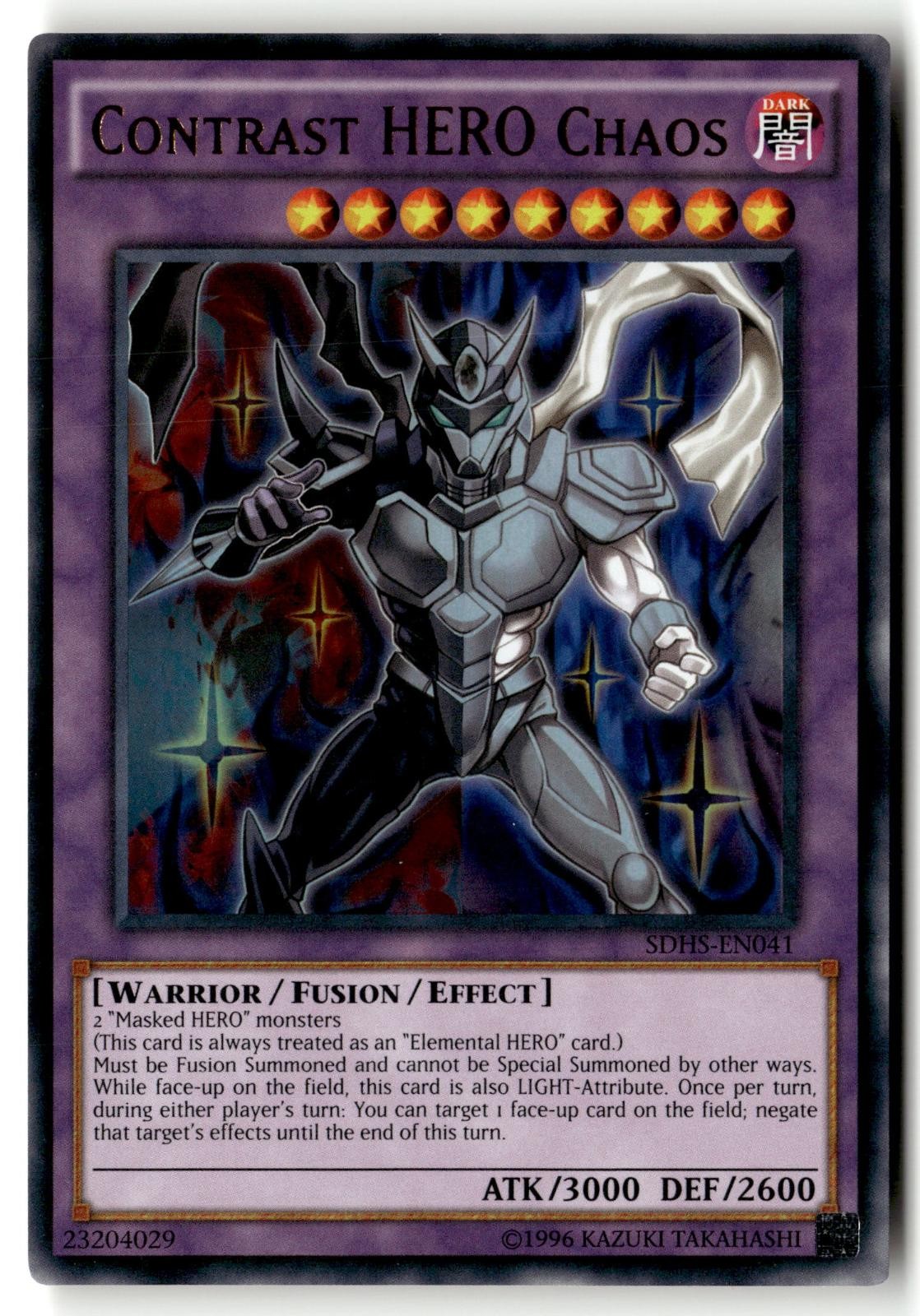 Contrast HERO Chaos SDHS-EN041 Structure Deck: HERO Strike Yu-Gi-Oh Unlimited LP