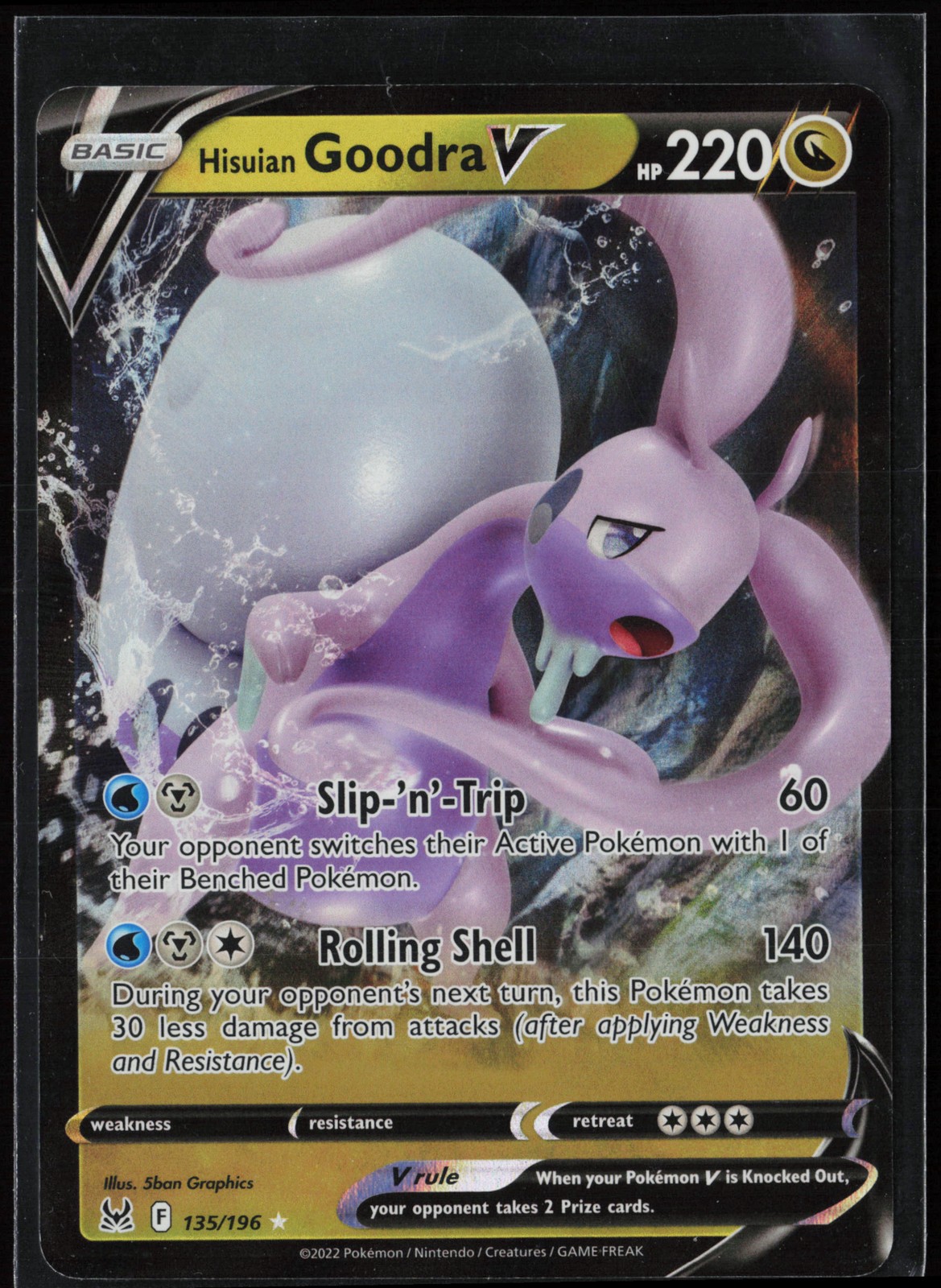 SWSH11: Lost Origin #135/196 Hisuian Goodra V