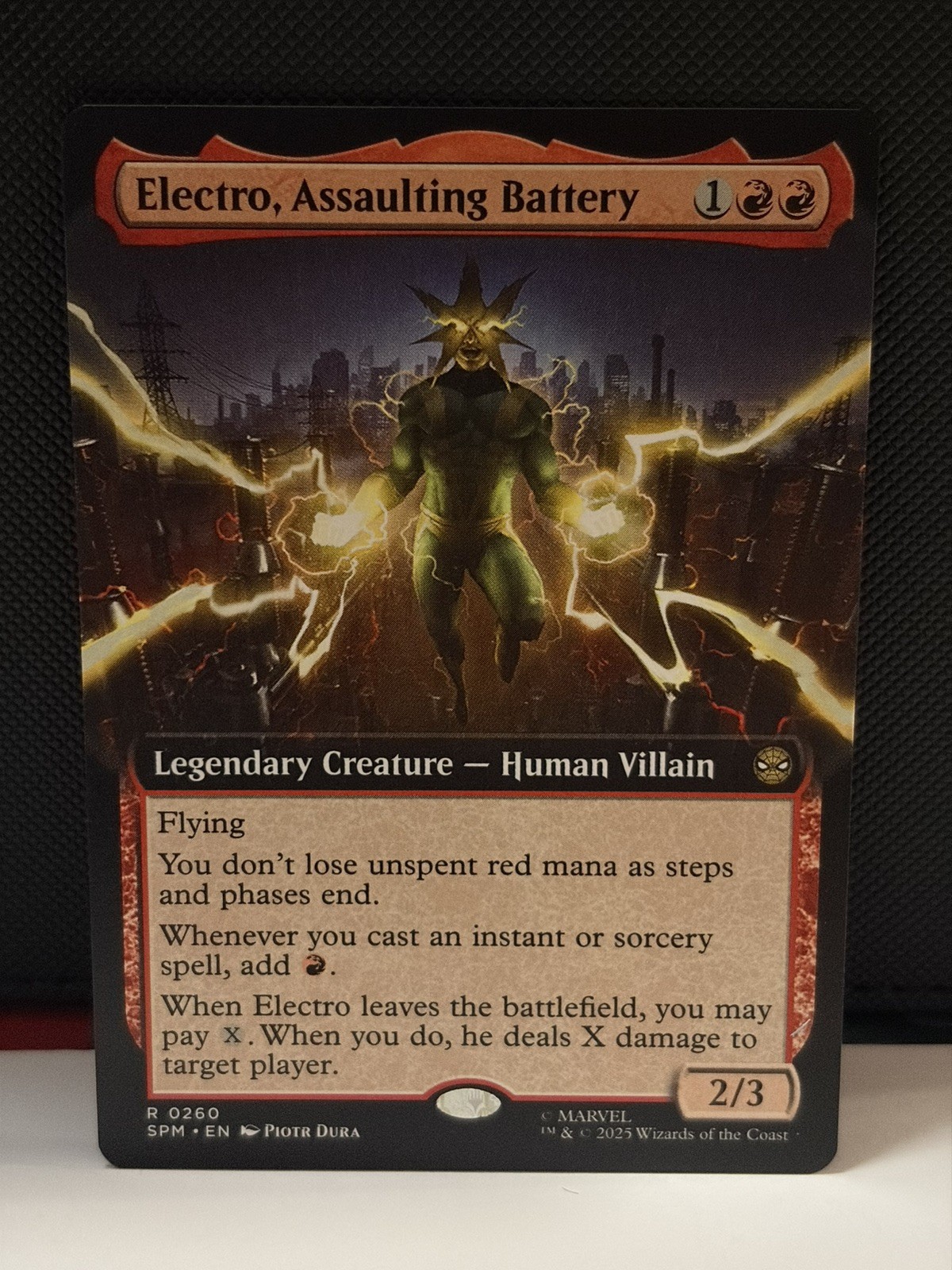 MTG – Electro Assaulting Battery (Extended Art) #260 Marvel’s SpiderMan (SPM) NM