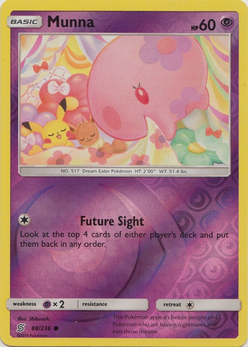 Light Play x 1 Munna – 88/236 – Common – Reverse Holo Unified Minds