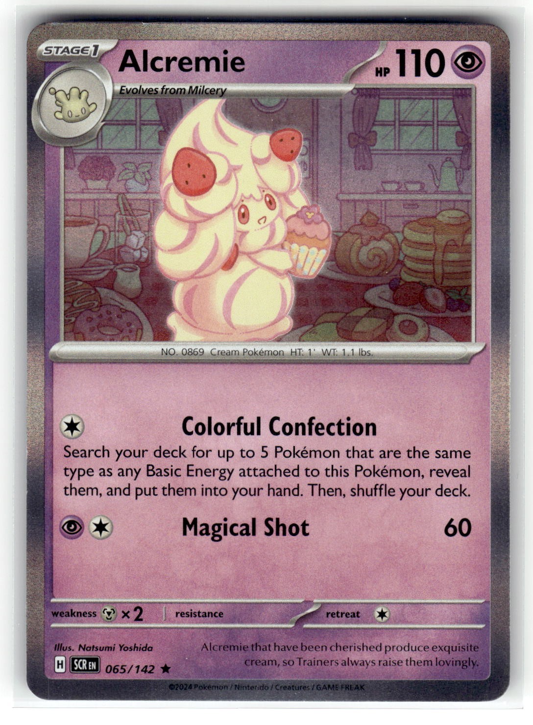 Alcremie Rare SV07: Stellar Crown 065/142 NM