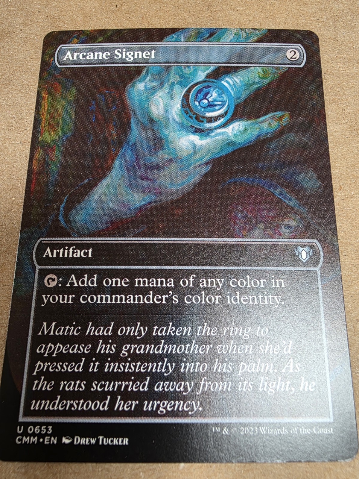 Arcane Signet – #653 (Borderless) Commander Masters Regular – Mtg