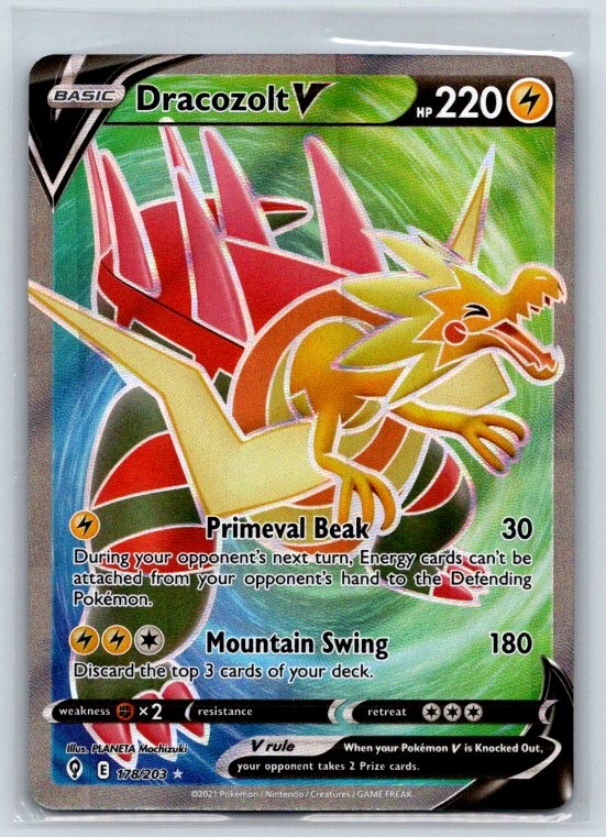 Dracozolt V 178/203 Evolving Skies Holo NM