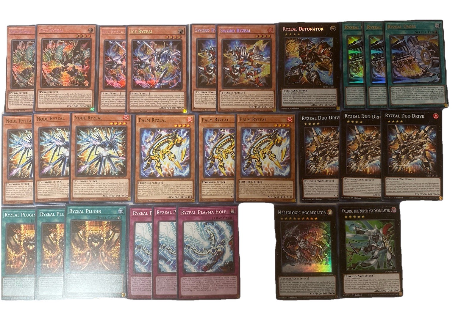 YU-GI-OH! 27 Card Ryzeal Deck Core Budget MP25 +DABL+DUAD Bonus