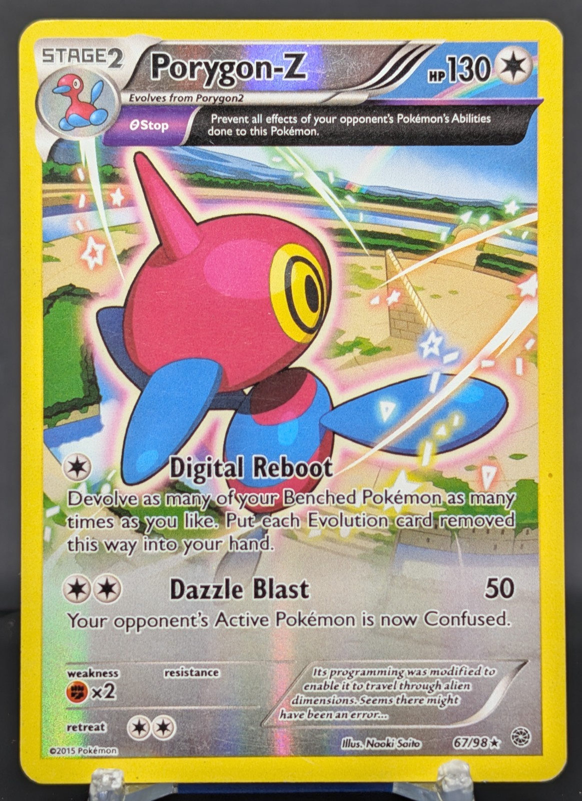 Pokemon Porygon-Z #67/98 English Ancient Origins Holo Rare