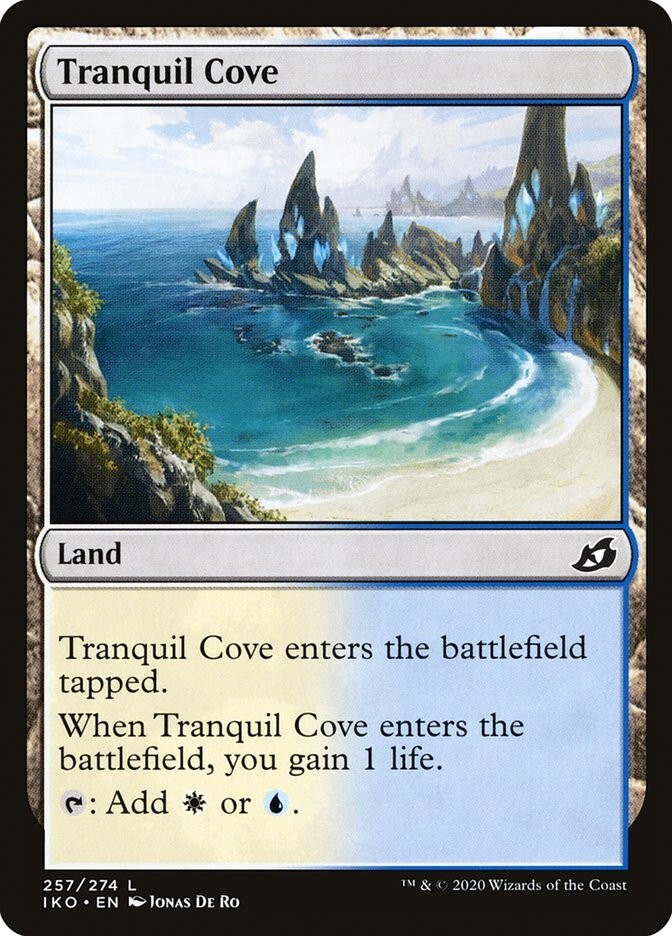 (x4) Tranquil Cove 257/274 Playset Non Foil Common Ikoria MTG Near Mint