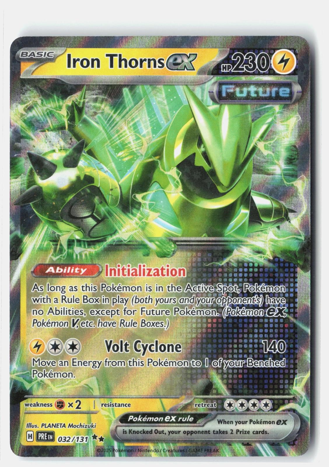 Iron Thorns ex 032/131 Prismatic Evolutions Pokemon Holo LP PLANETA Mochizuki