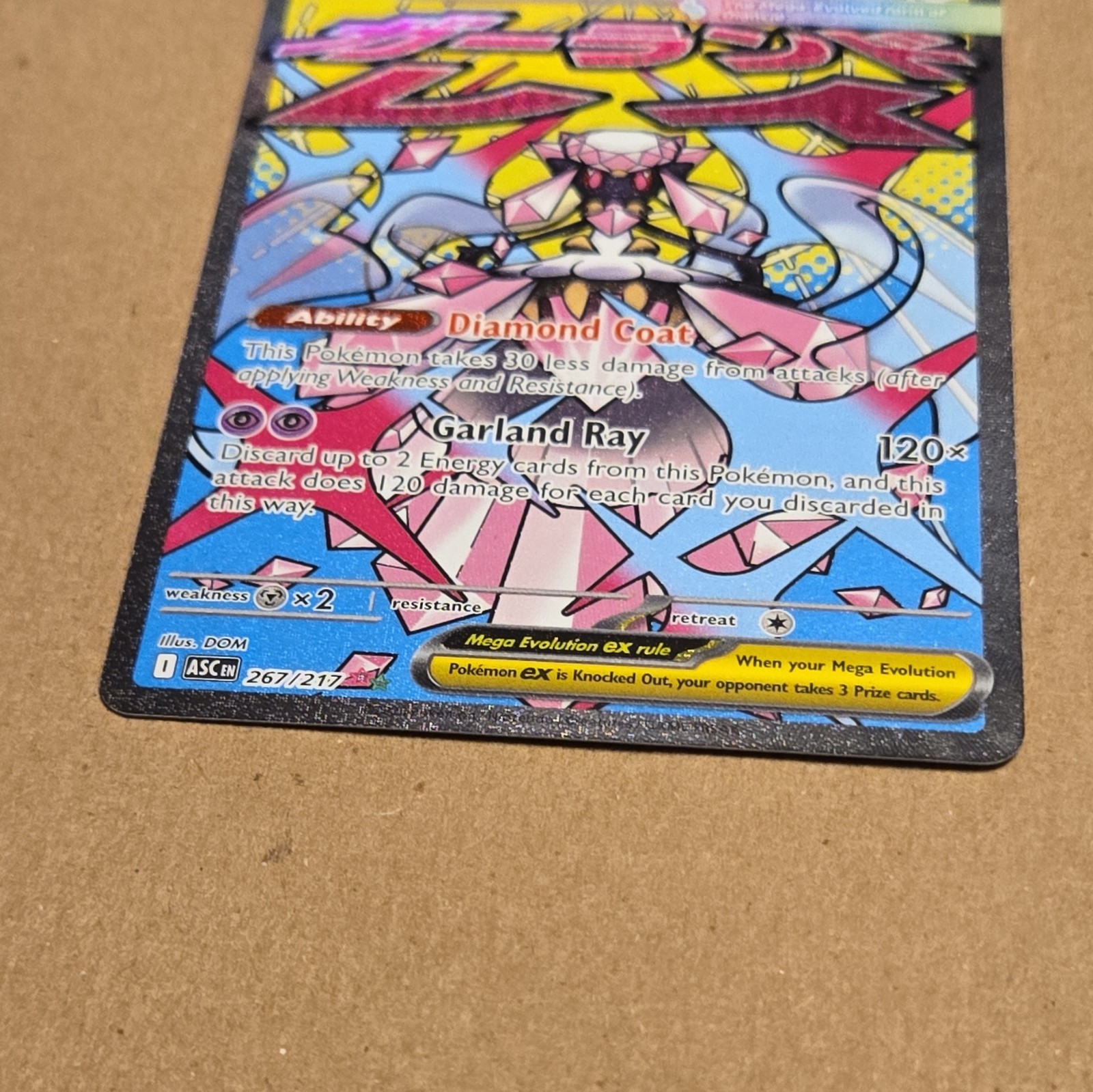 Mega Diancie (MAR) 267/217 EX Mega Attack Pokemon Ascended Heroes M/NM Gradeable