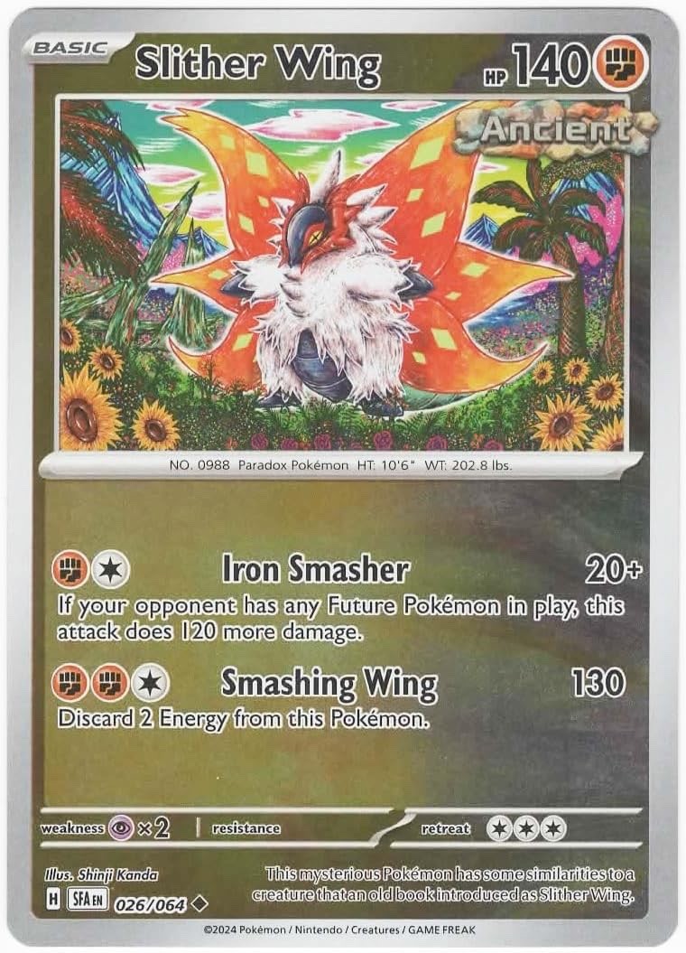Pokemon – Slither Wing – 026/064 – Shrouded Fable – Reverse Holo – NM/M