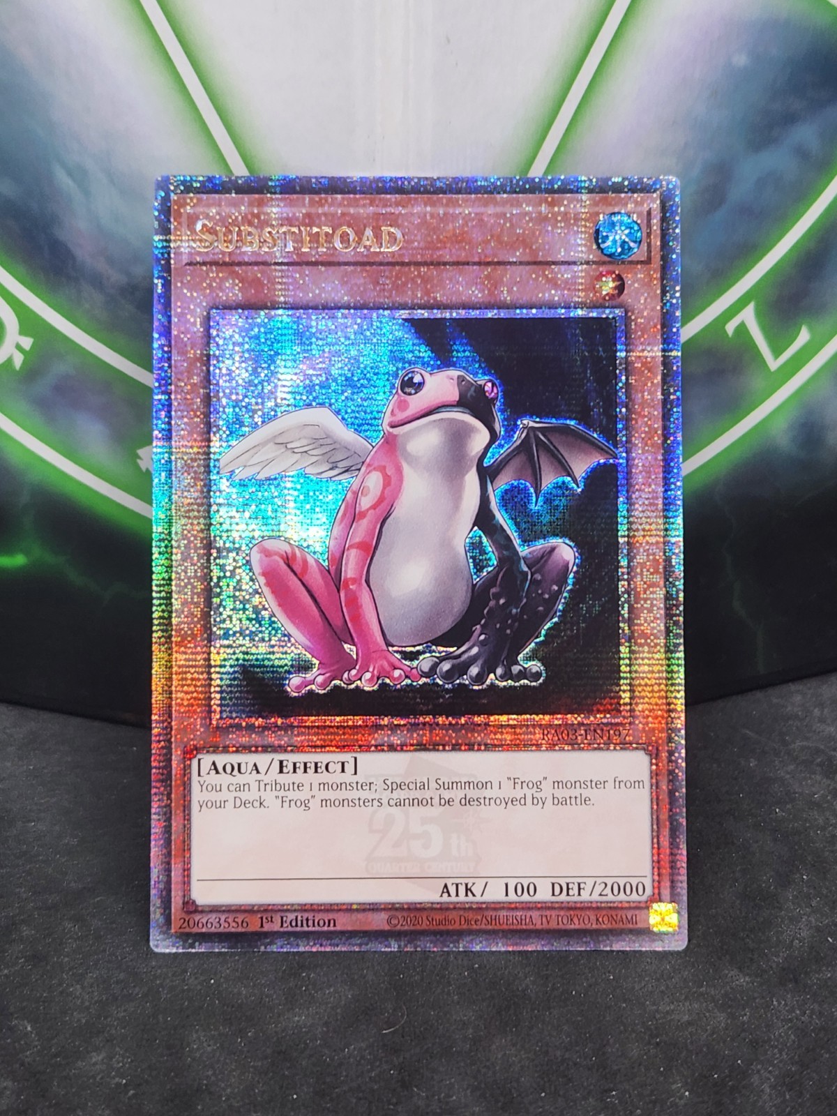 Yugioh Substitoad RA03-EN197 Quarter Century Secret Rare 1st Edition NM