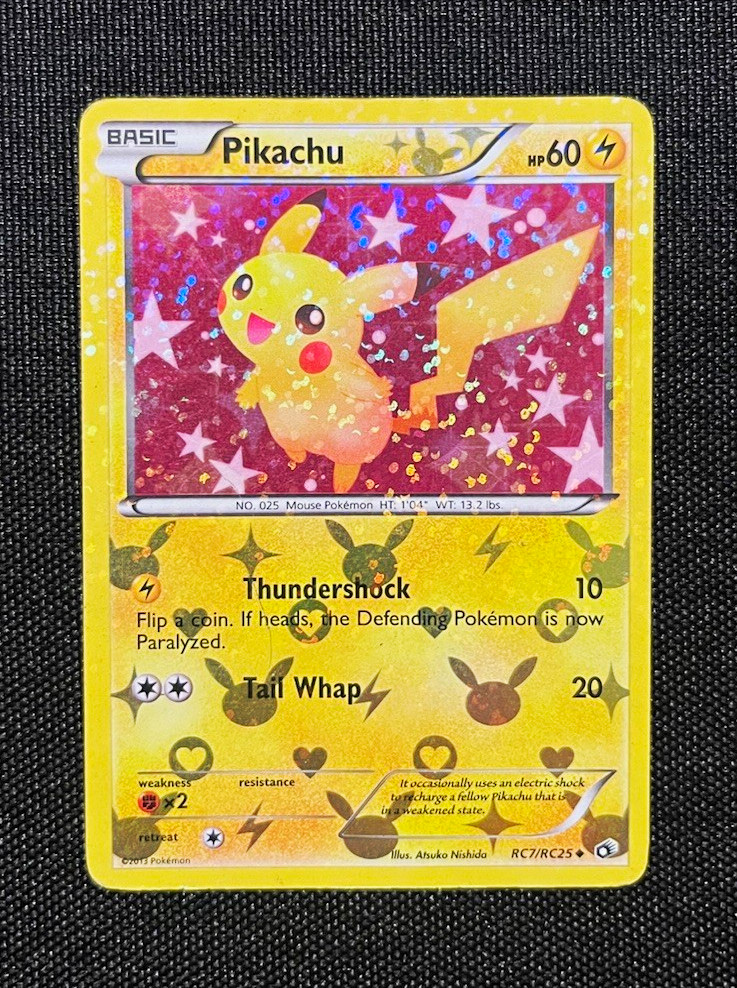 Pokemon TCG Pikachu RC7/RC25 Radiant Collection Holo (HP/DMG) (English)