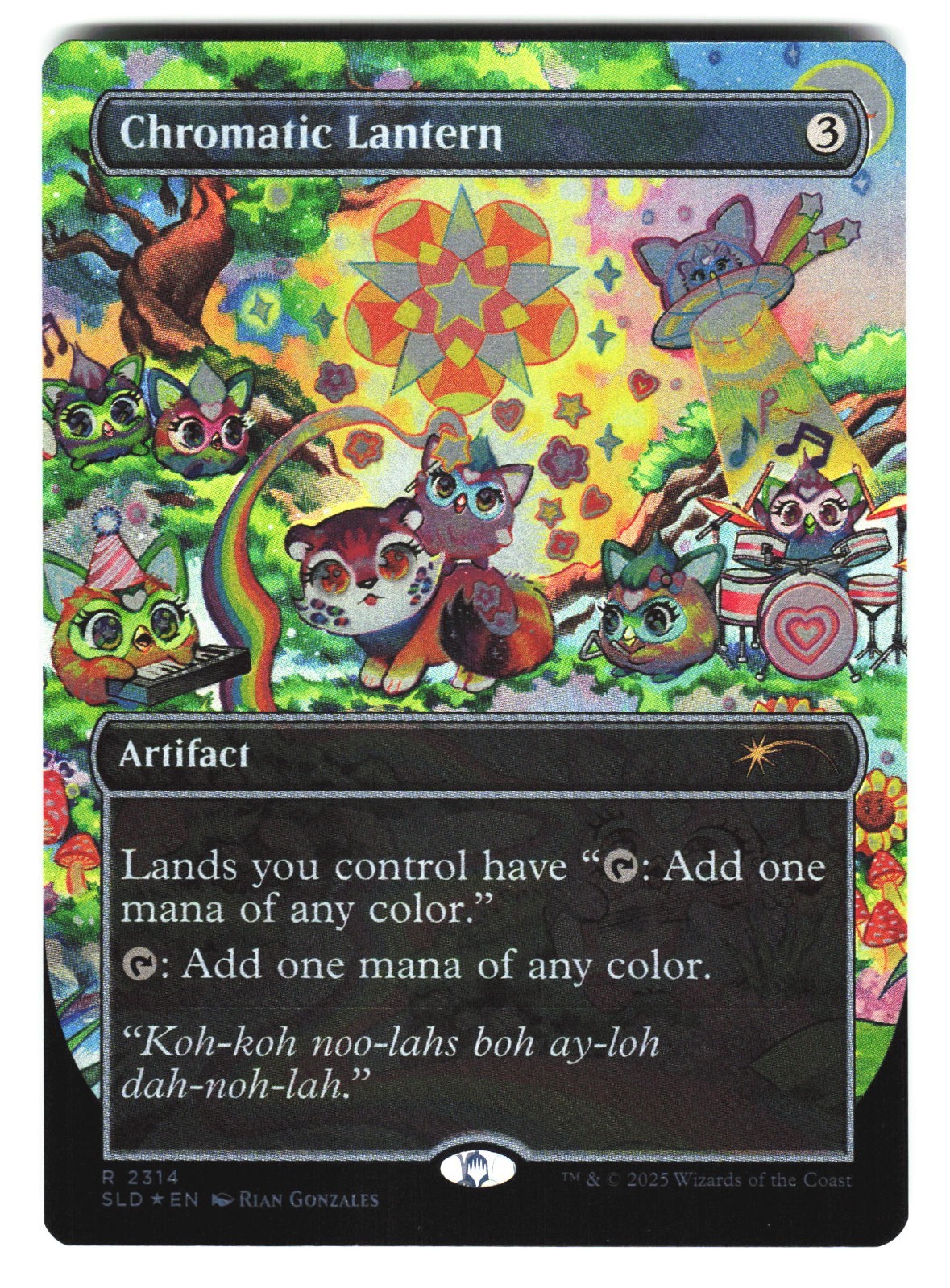 Chromatic Lantern #2314 (NM) (Rainbow Foil) Secret Lair Furby SLD MTG Magic