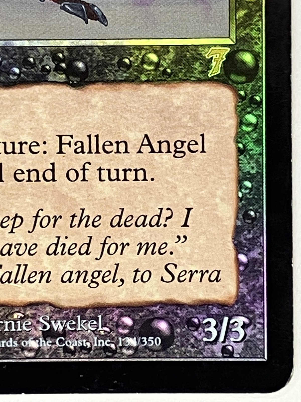 Fallen Angel MP 7th Edition 134/350 MTG Foil