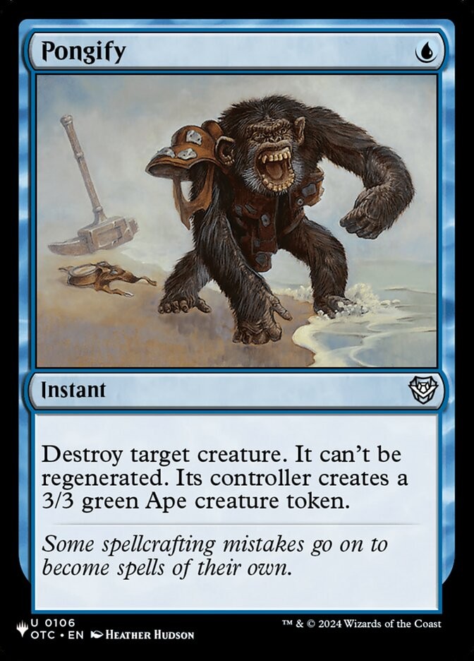 Pongify OTC-106 NM The List MTG EI