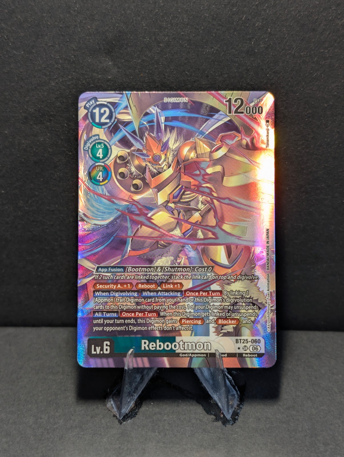 Rebootmon Alternate Art SR BT25-060 Dual Revolution Foil Digimon TCG NM