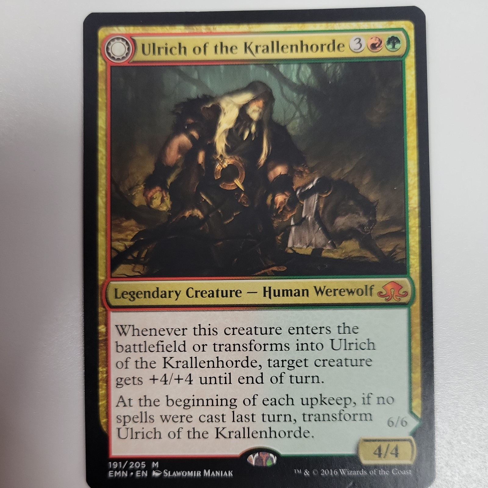 Ulrich of the Krallenhorde Eldritch Moon Regular #191 MTG NM Free shipping