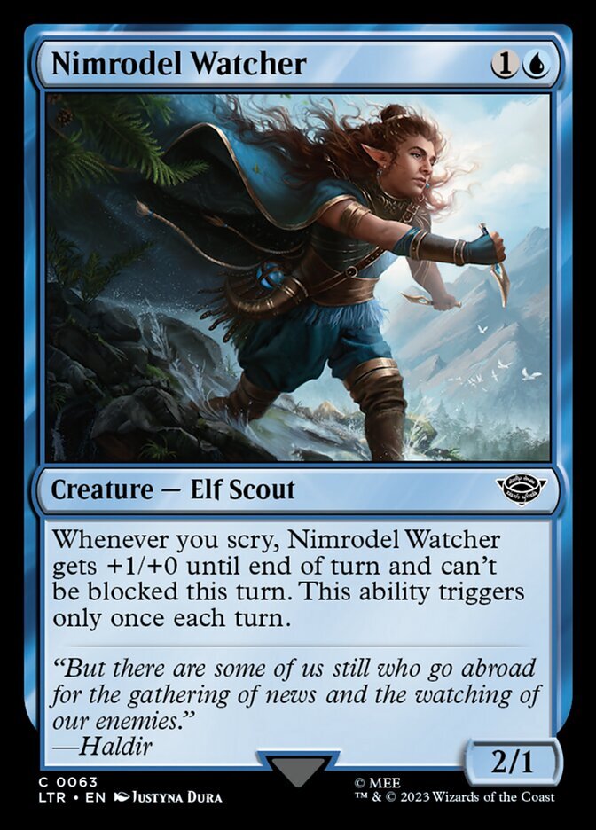 MTG Nimrodel Watcher (63/479) The Lord of the Rings Tales of Middle-earth NM