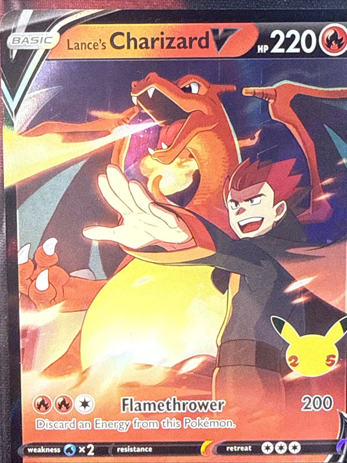 Lance’s Charizard V Black Star Promo – Celebrations #133 Near Mint Or Better